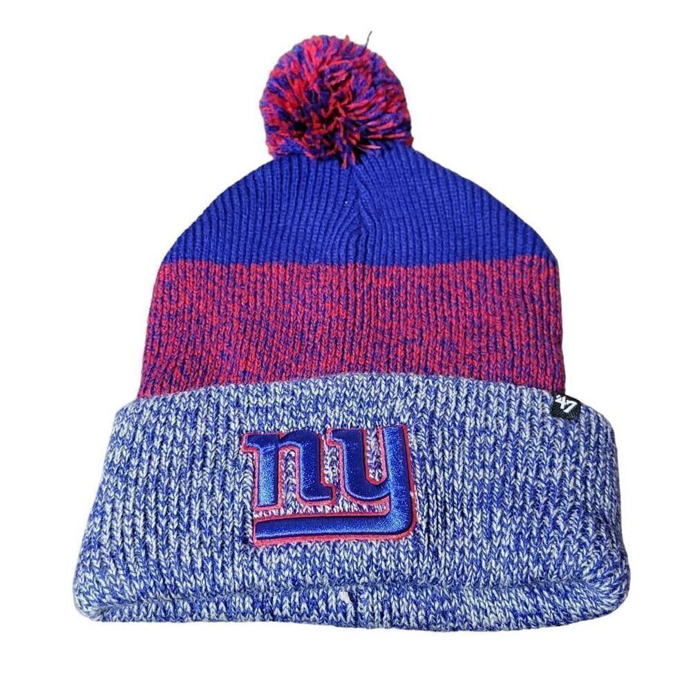 New York Giants '47 Brand Winter Knit Pom Hat